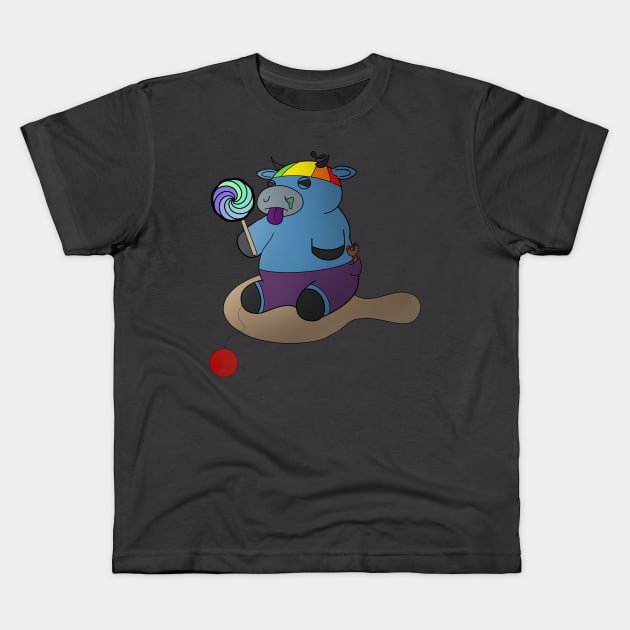 Goofing Ox! Kids T-Shirt by Atomic Lunchbox